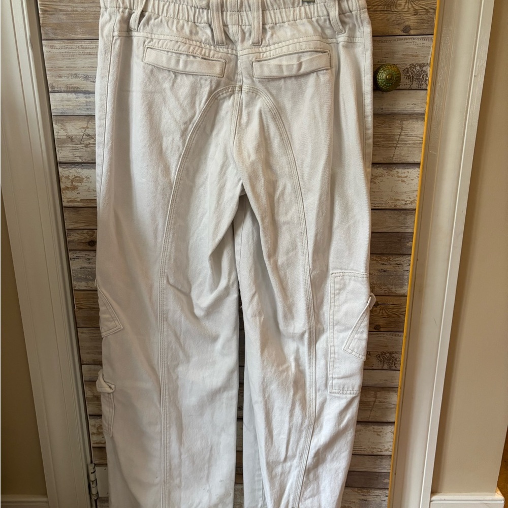 BDG Women's Cream Y2K Cargo Pants